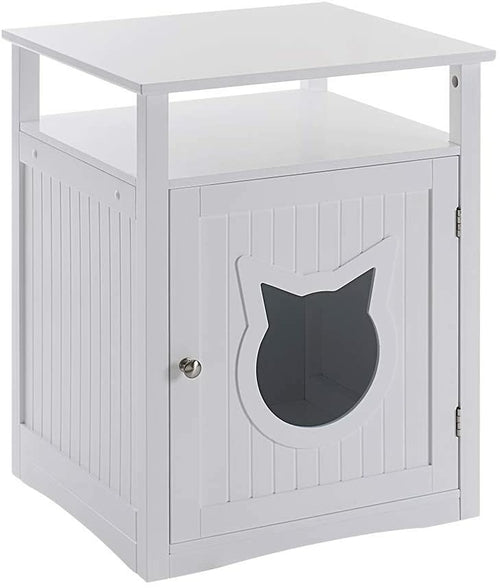 Nightstand Pet House, Litter Box Furniture Indoor Pet Crate, Litter